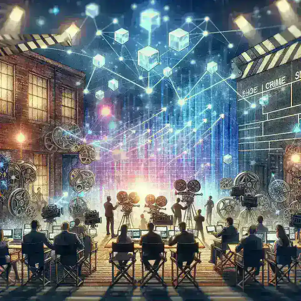 "Paramount Studios blockchain royalties pilot launch event for screenwriters, showcasing innovative technology to enhance creative compensation"